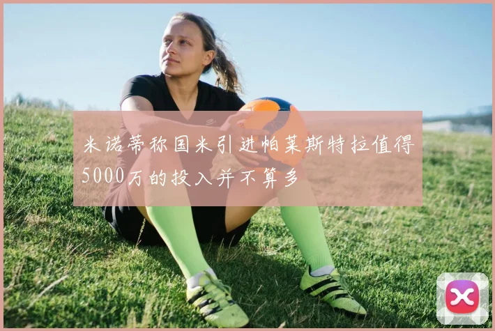 米诺蒂称国米引进帕莱斯特拉值得5000万的投入并不算多